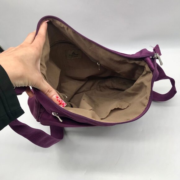 Organizzi Purple Nylon Multipocket Crossbody Bag  & Wallet - Picture 10 of 11